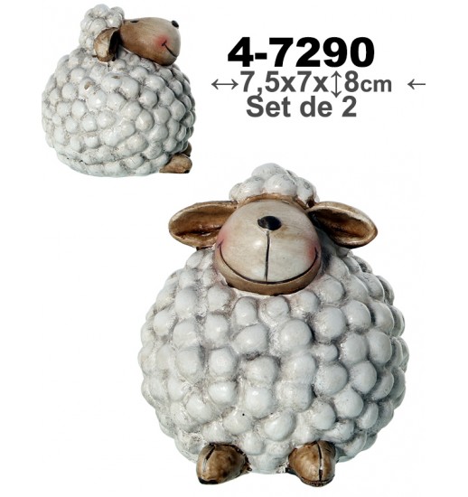 Figura De Resina Ovelha 7 5 7 8 47290